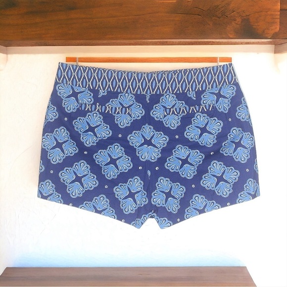 Vineyard Vines Blue Printed Mid Rise Shorts Size 2 / Small - Picture 5 of 6